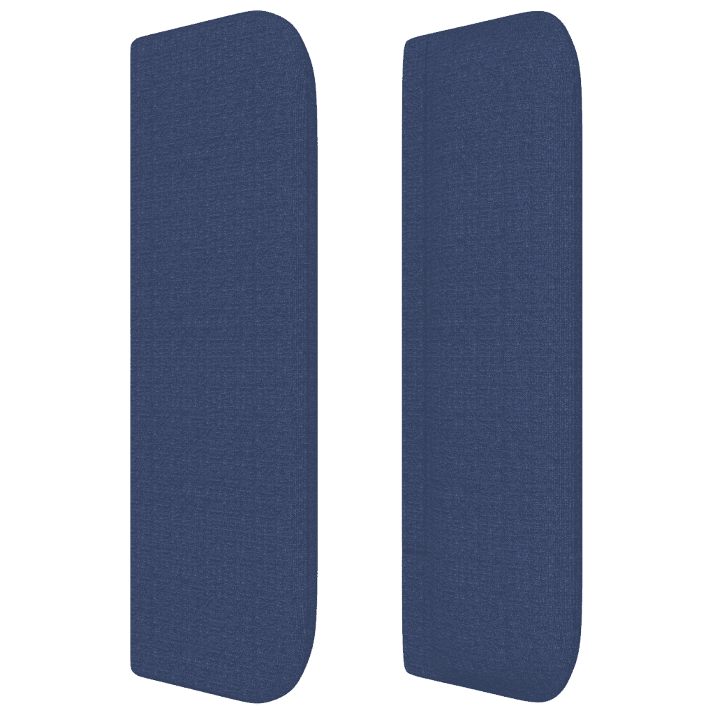 vidaXL Ramsäng med madrass blå 160x200 cm tyg