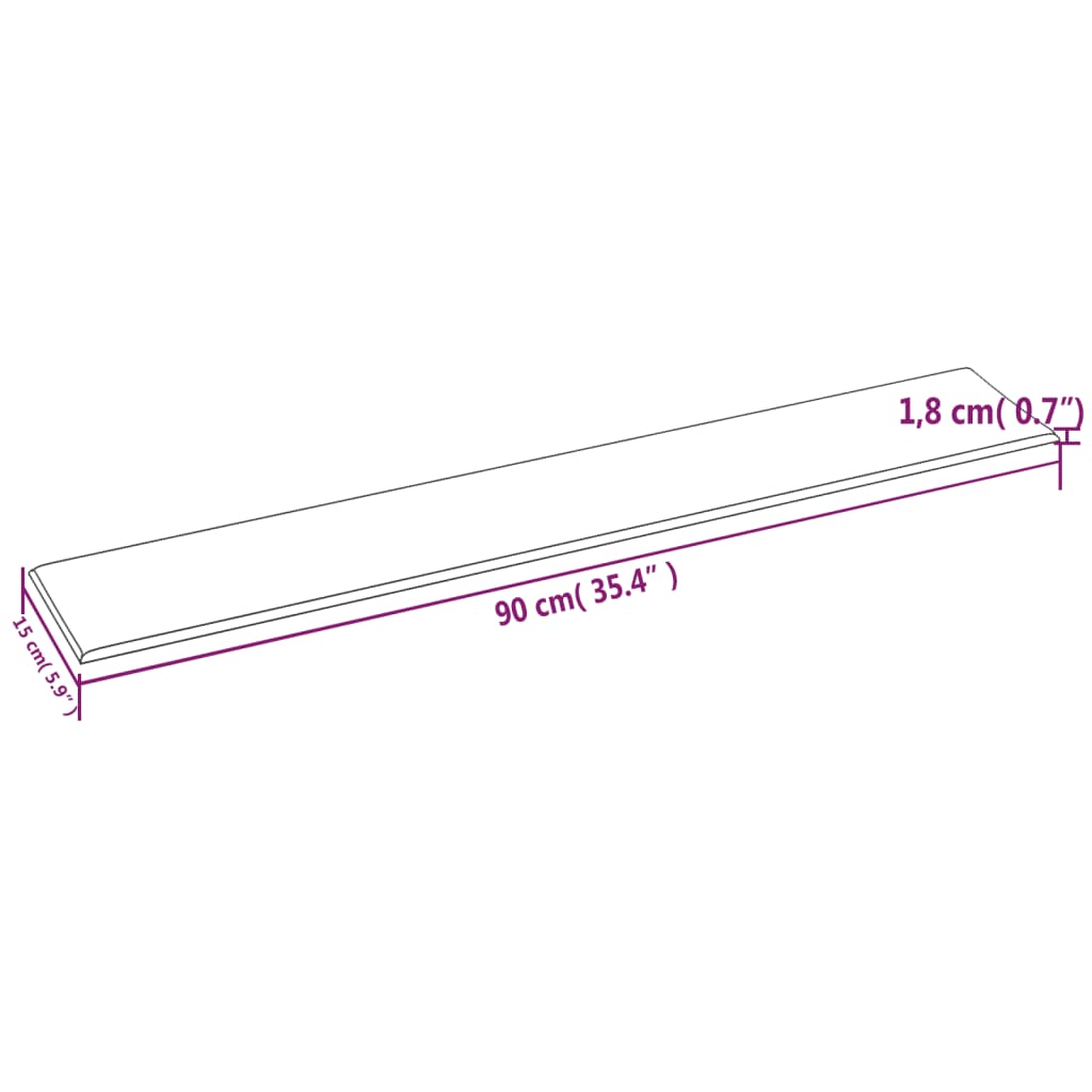 vidaXL Väggpaneler 12 st vinröd 90x15 cm tyg 1,62 m²