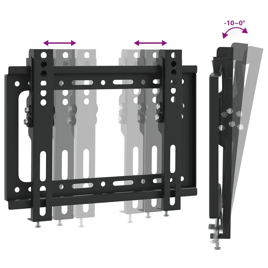 vidaXL Tv-väggfäste för 14-42 tums skärm max VESA 200x200 mm 30kg