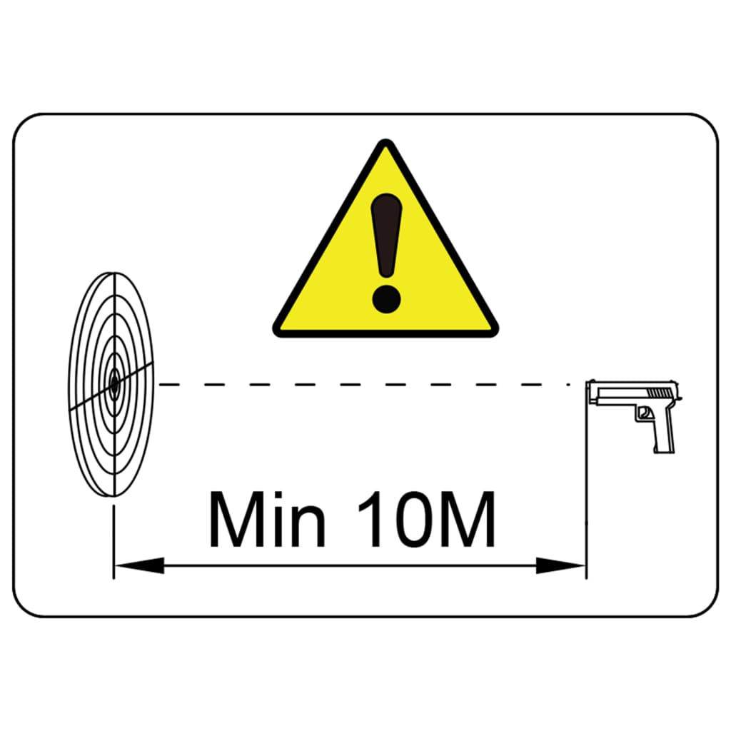 vidaXL Kulfång med 100 skottavlor i papper 14 cm