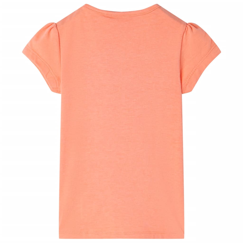 T-shirt för barn neonorange 140