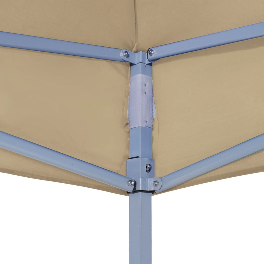 vidaXL Tak till partytält 4,5x3 m beige 270 g/m²