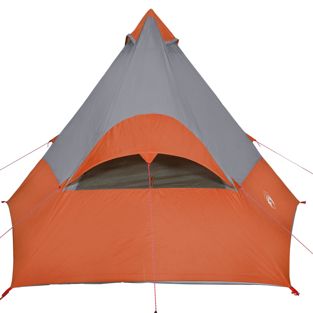 vidaXL Tipi-tält 7 personer orange vattentätt
