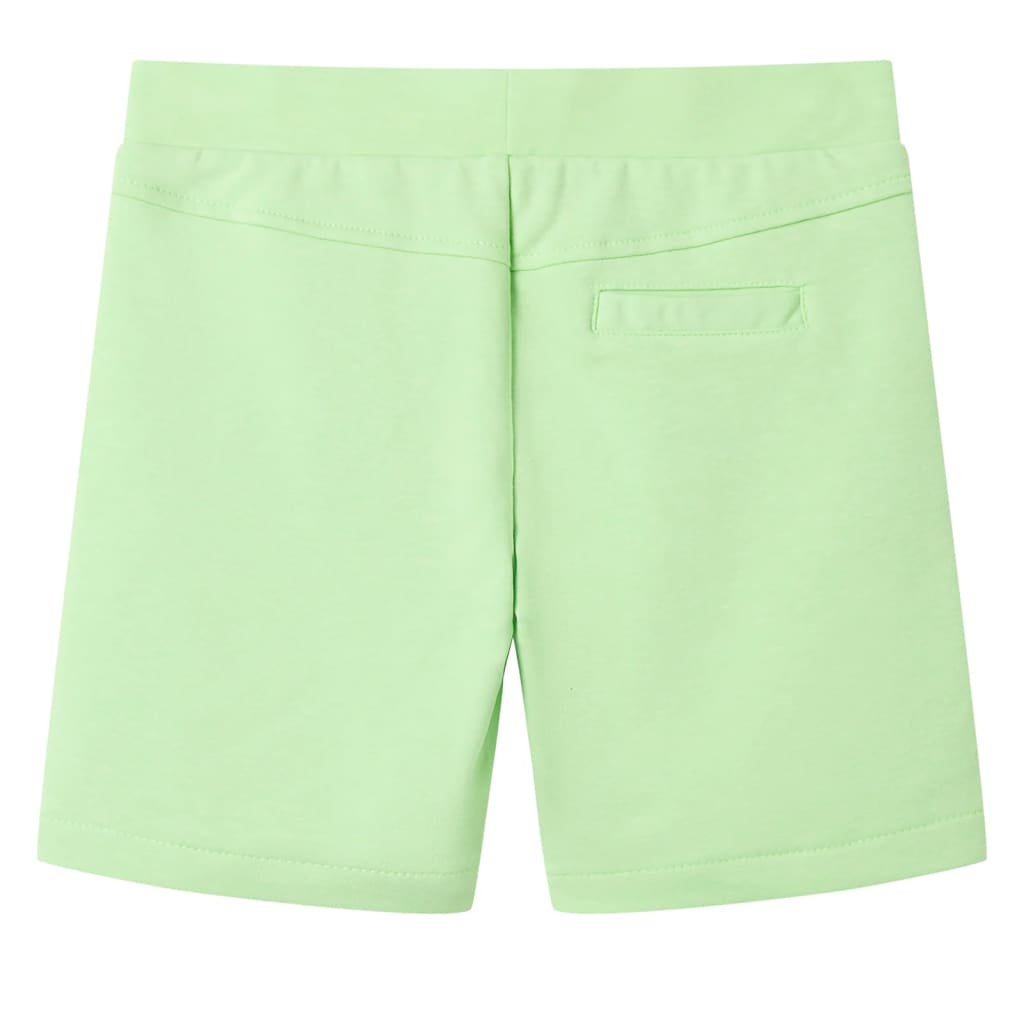 Barnshorts fluogrön 104