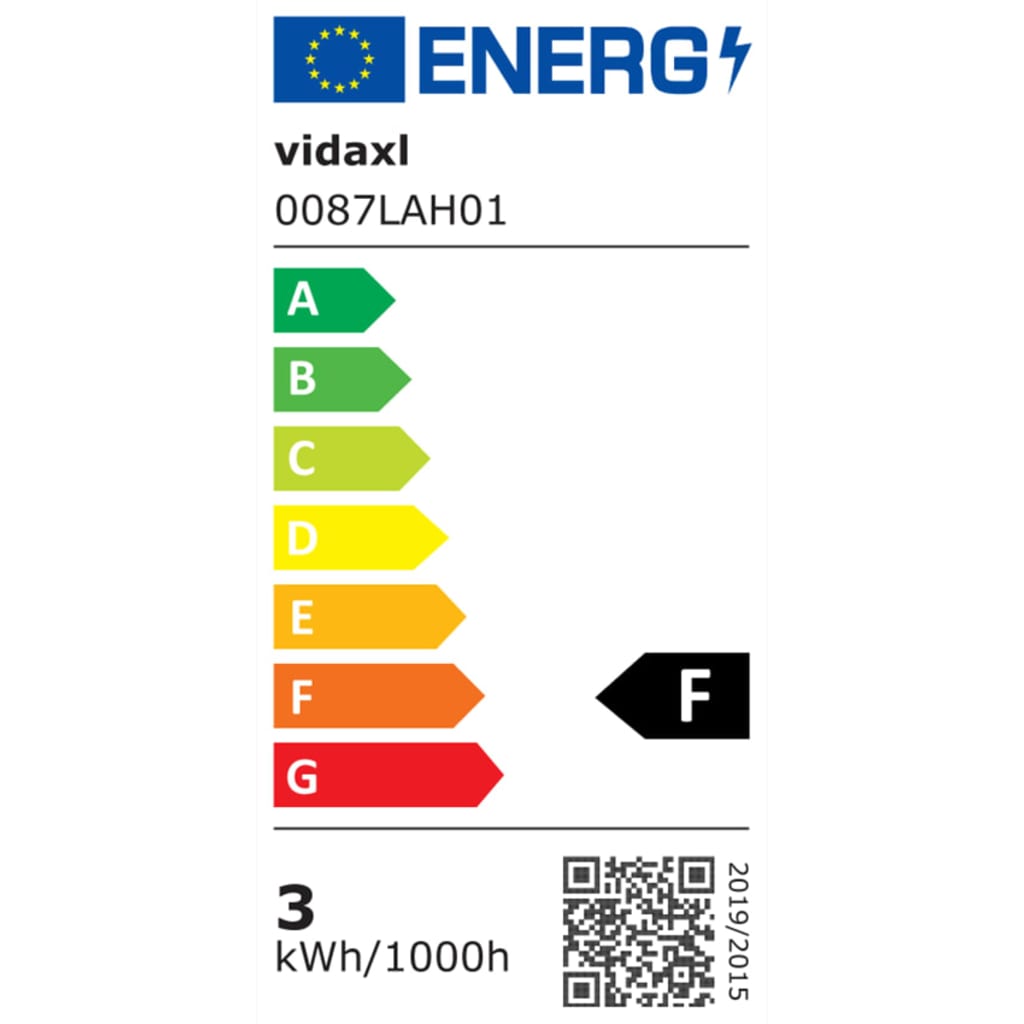 vidaXL Utomhusmarklampa med LED 3 st fyrkantiga