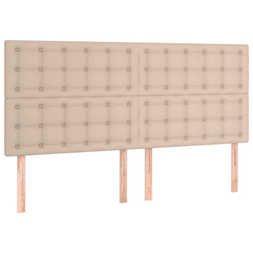 vidaXL Huvudgavlar 4 st cappuccino 80x5x78/88 cm konstläder