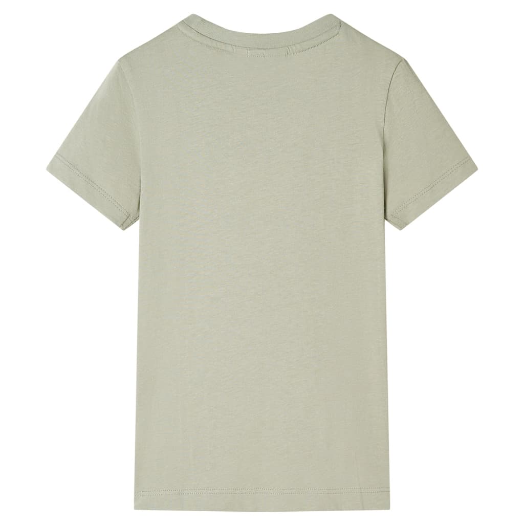 T-shirt för barn ljus khaki 116