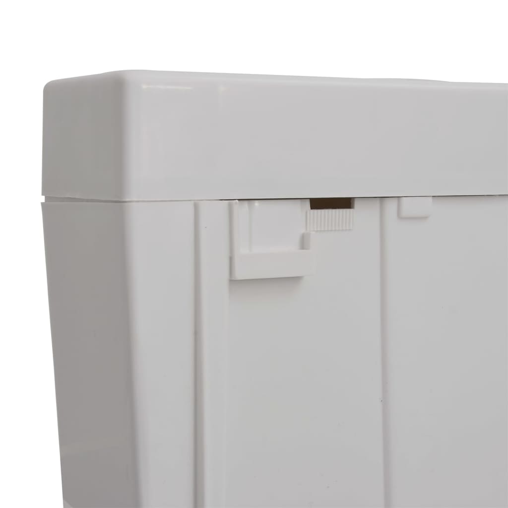 vidaXL Cistern till toalett med botten inlopp 3/6 L grå