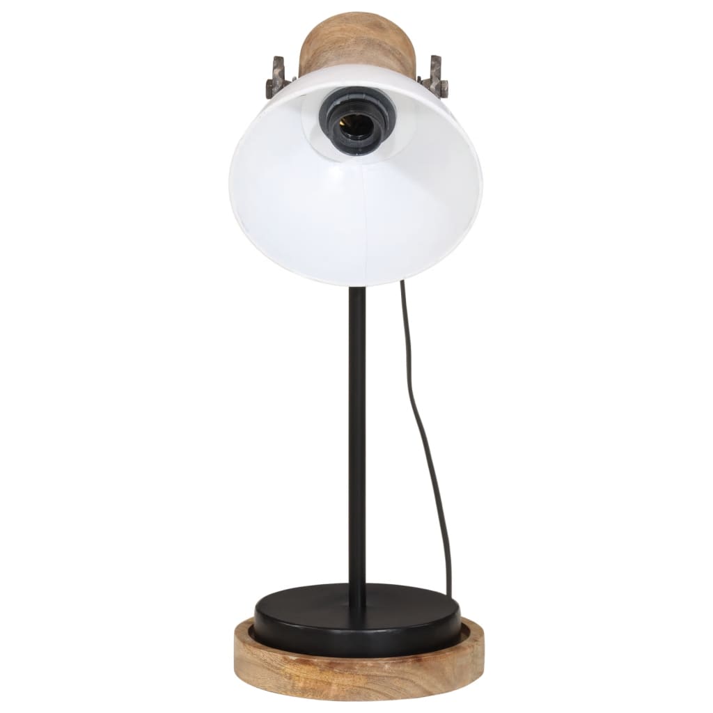 vidaXL Skrivbordslampa 25 W vit 17x17x50 cm E27