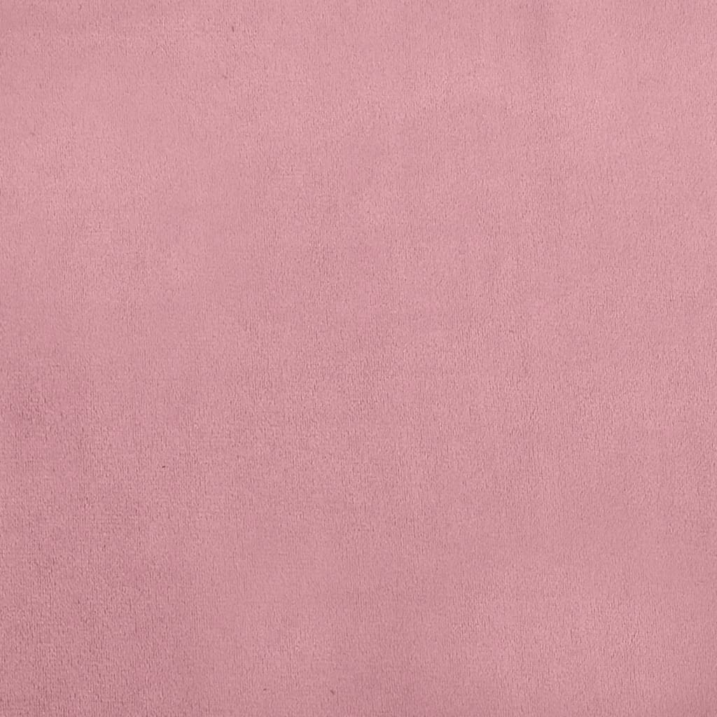 vidaXL Barnsoffa rosa 100x50x26 cm sammet