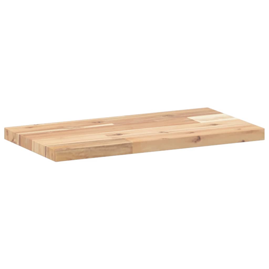 vidaXL Svävande hyllor 3 st 40x20x2 cm obehandlat massivt akaciaträ