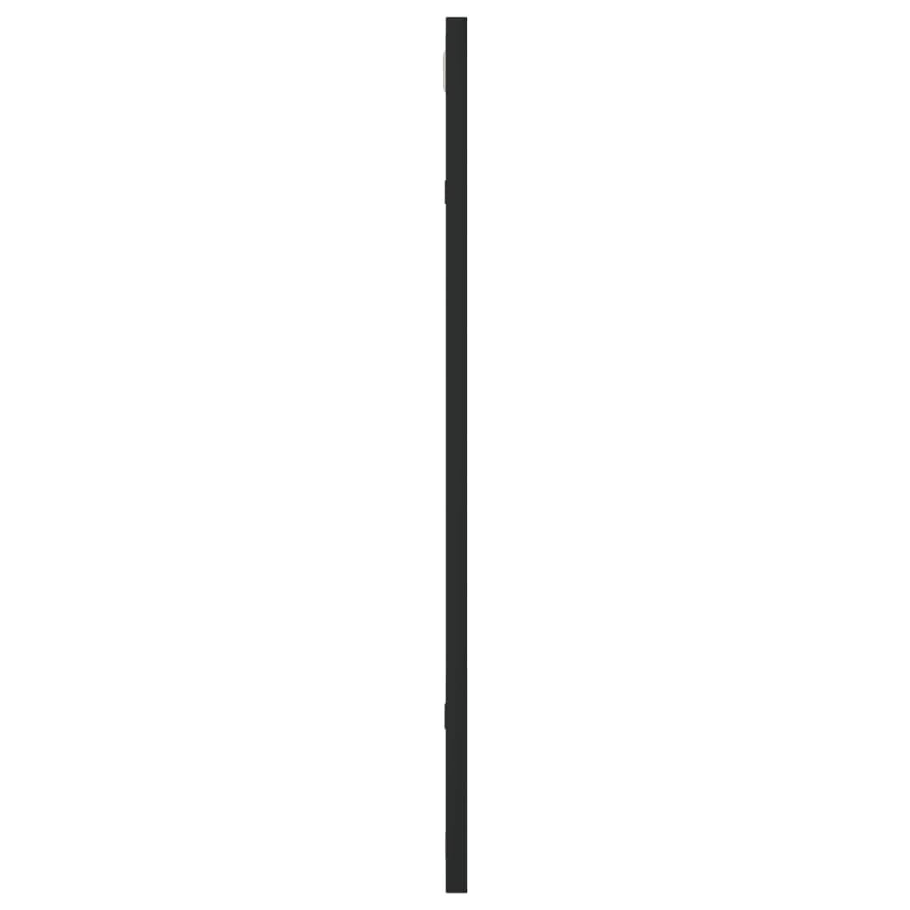 vidaXL Väggspegel svart 50x60 cm rektangulär järn