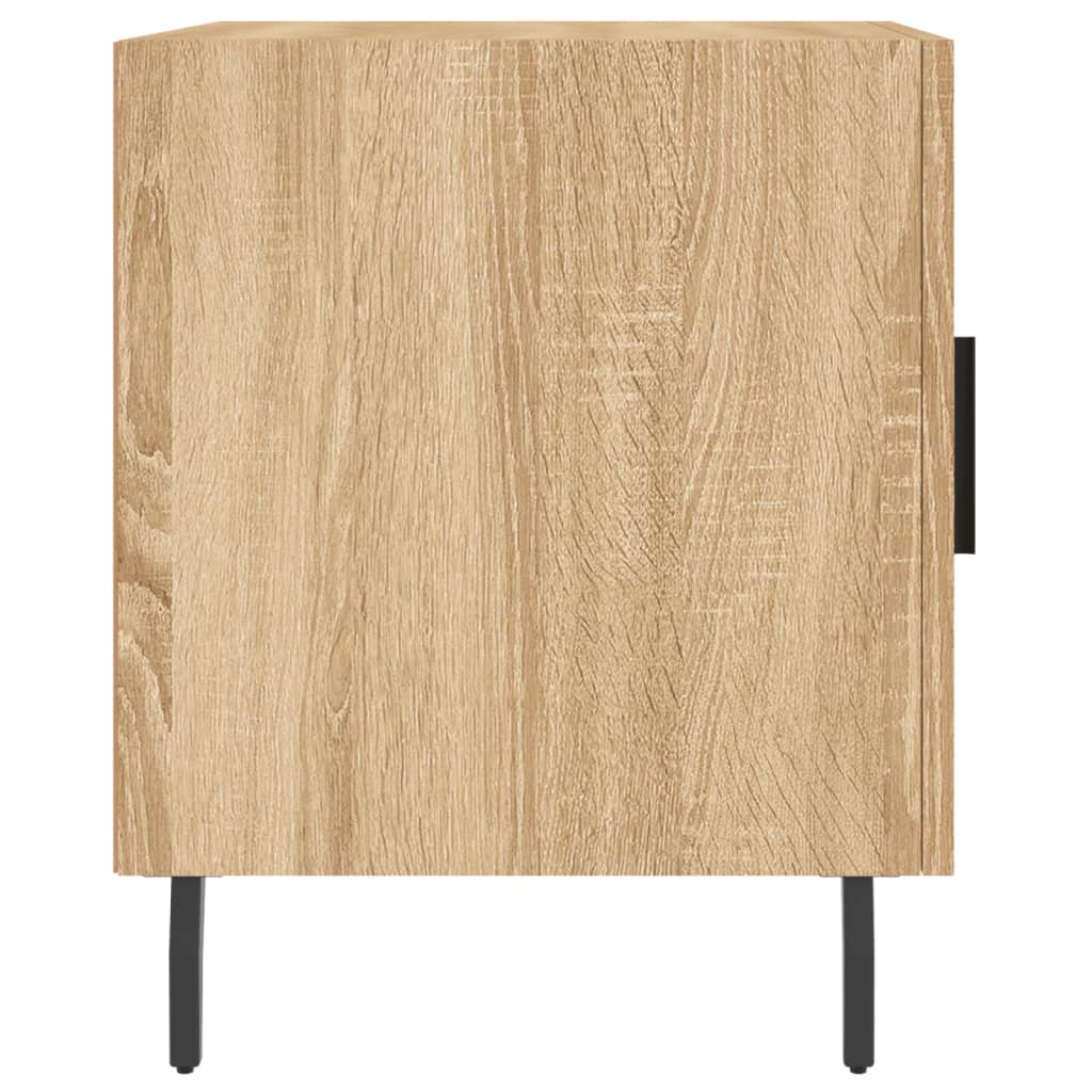 vidaXL Sängbord 2 st sonoma-ek 40x40x50 cm konstruerat trä