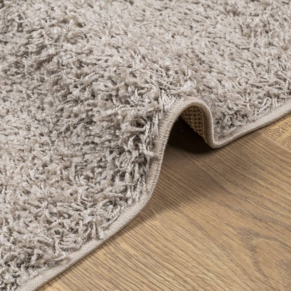 vidaXL Ryamatta PAMPLONA lång lugg modern beige 240x240 cm