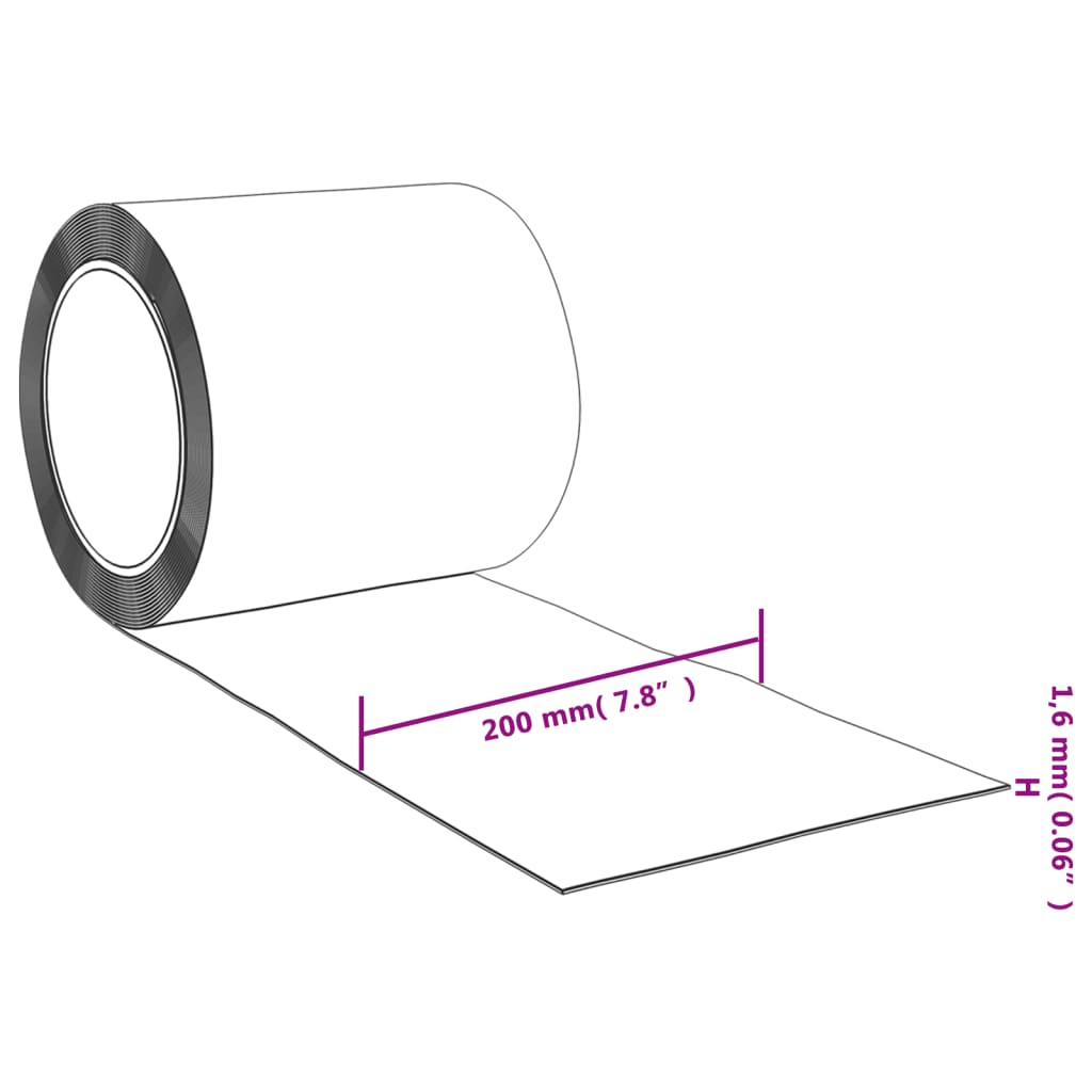 vidaXL Köldridå röd 200x1,6 mm 50 m PVC