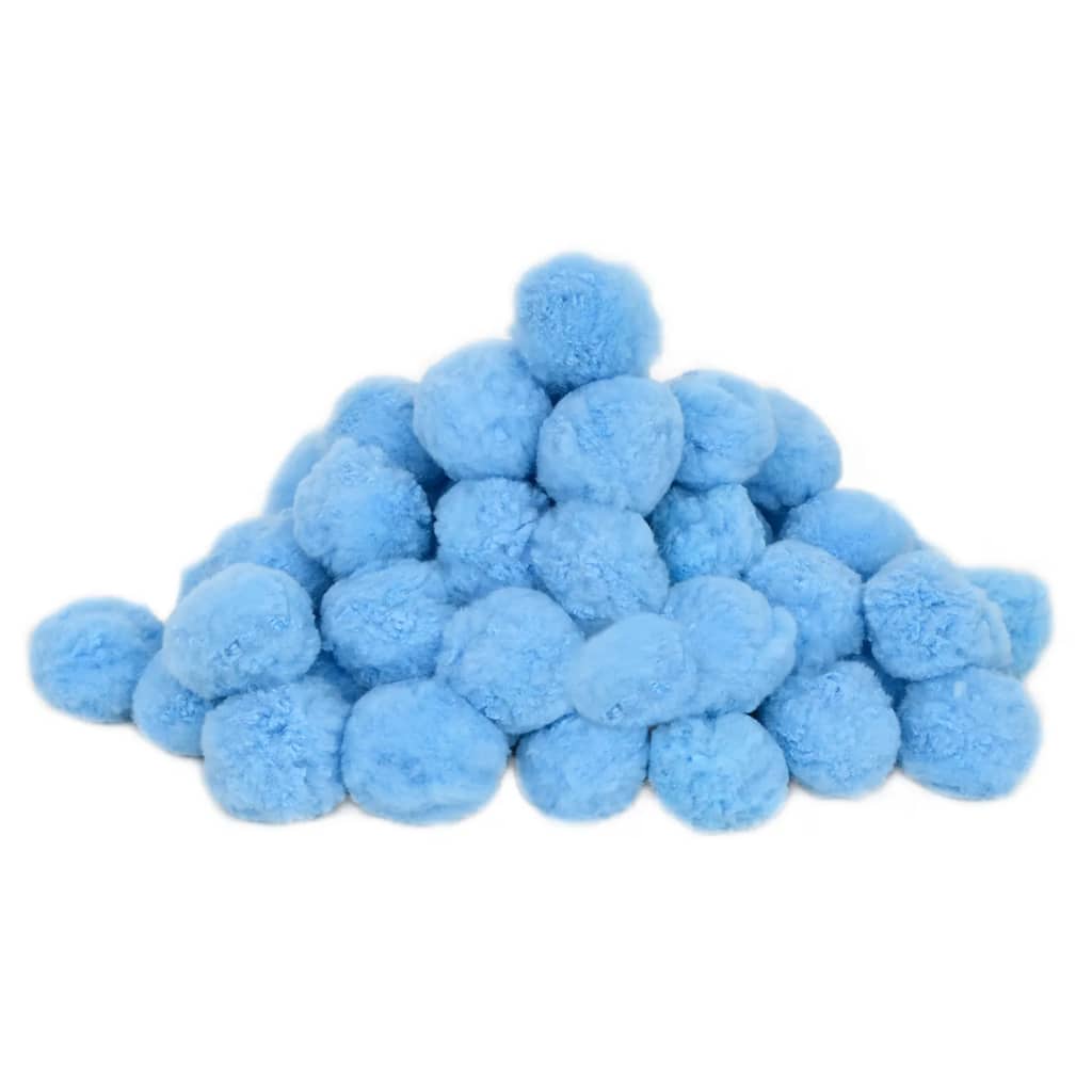 vidaXL Antibakteriella filterbollar blå 700 g polyeten