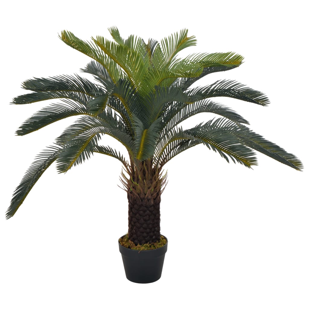 vidaXL Konstväxt Cycas med kruka 90 cm grön