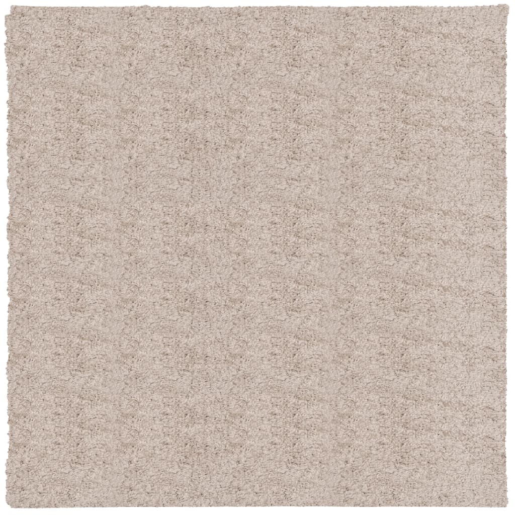 vidaXL Ryamatta PAMPLONA lång lugg modern beige 240x240 cm