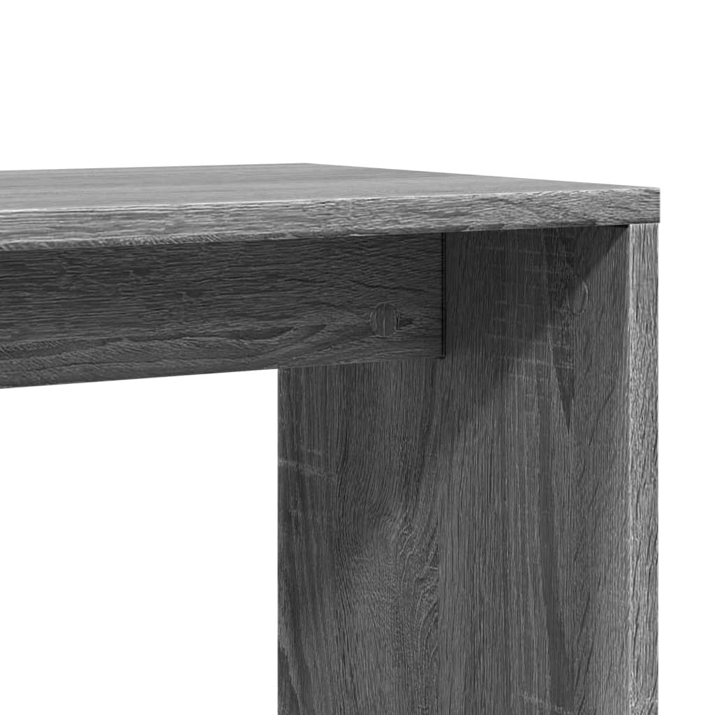 vidaXL Sidobord grå sonoma50x30x50 cm konstruerat trä