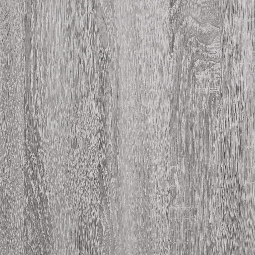 vidaXL Tv-bänk grå sonoma 103x38x46,5 cm konstruerat trä och stål