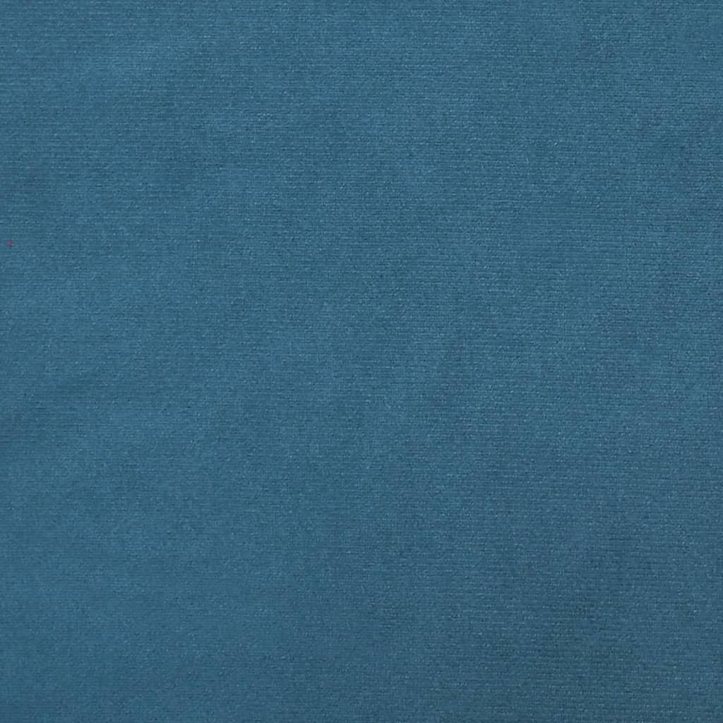 vidaXL 3-sitssoffa blå 180 cm sammet
