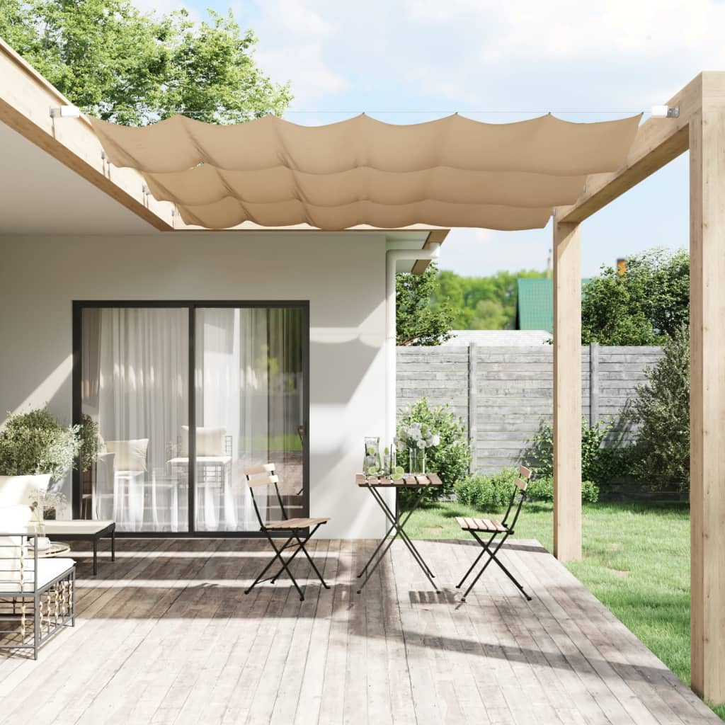 vidaXL Markis vertikal taupe 100x270 cm oxfordtyg