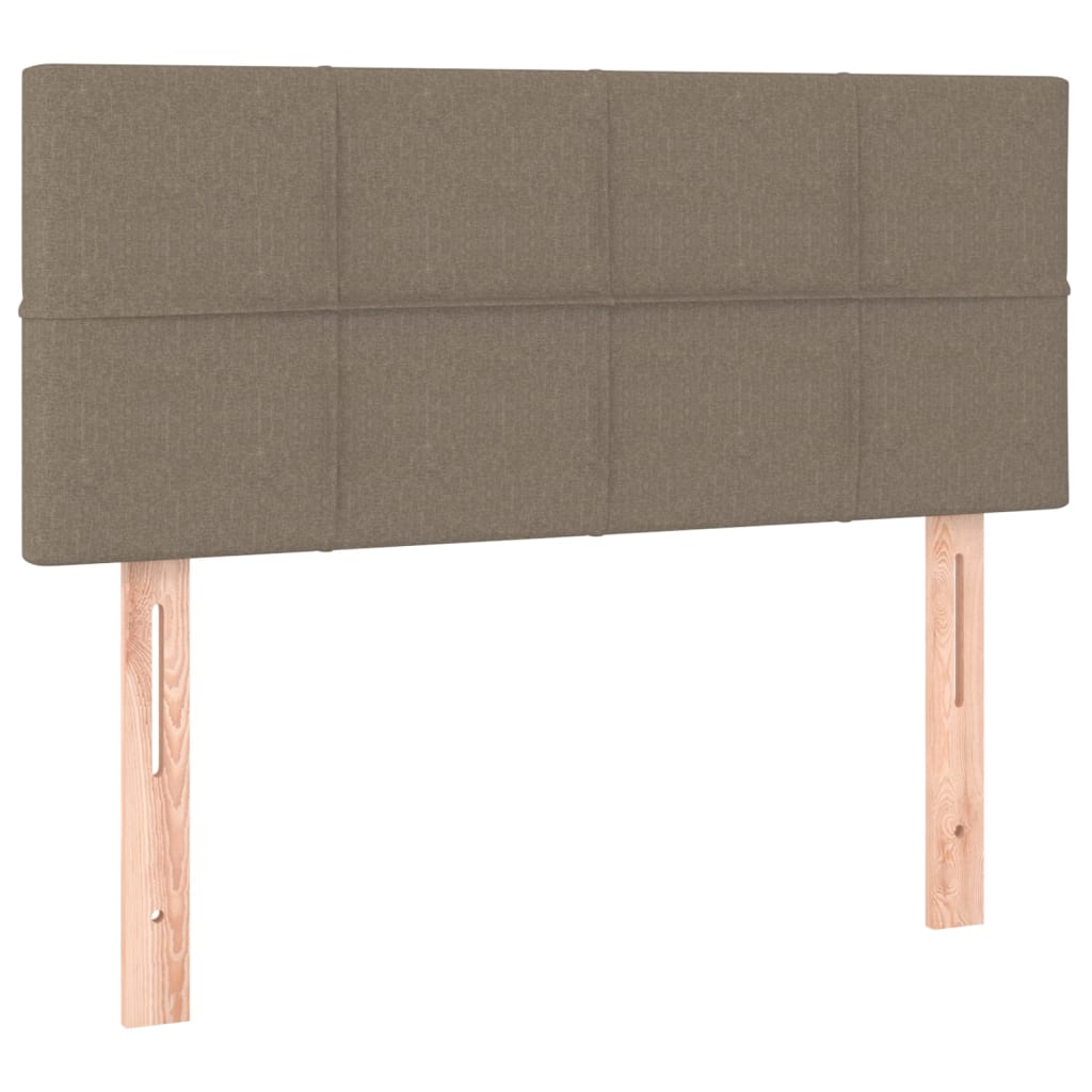 vidaXL Sänggavel taupe 90x5x78/88 cm tyg