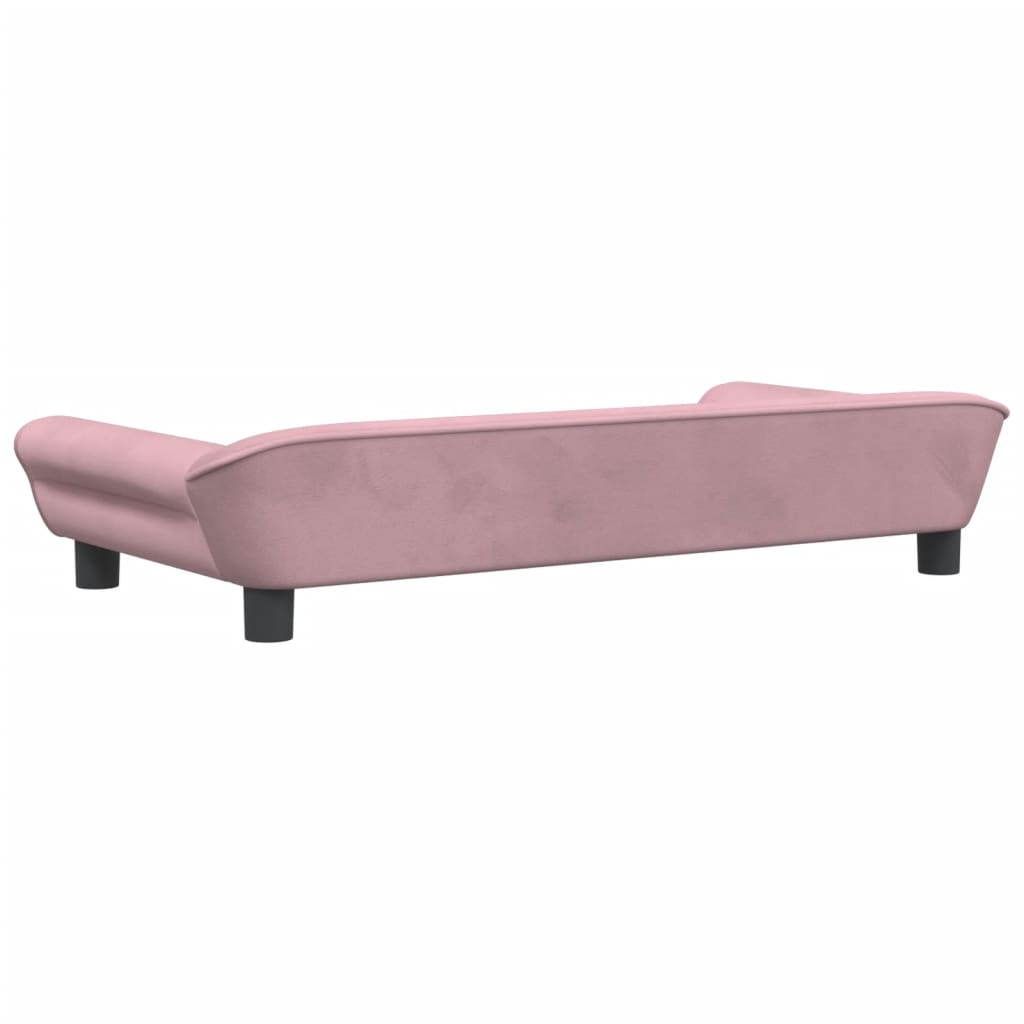 vidaXL Barnsoffa rosa 100x50x26 cm sammet