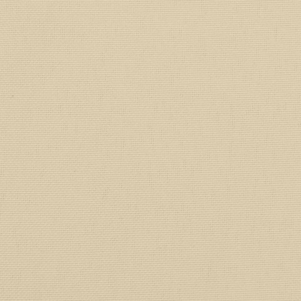 vidaXL Stolsdynor 4 st beige 40x40x7 cm oxfordtyg