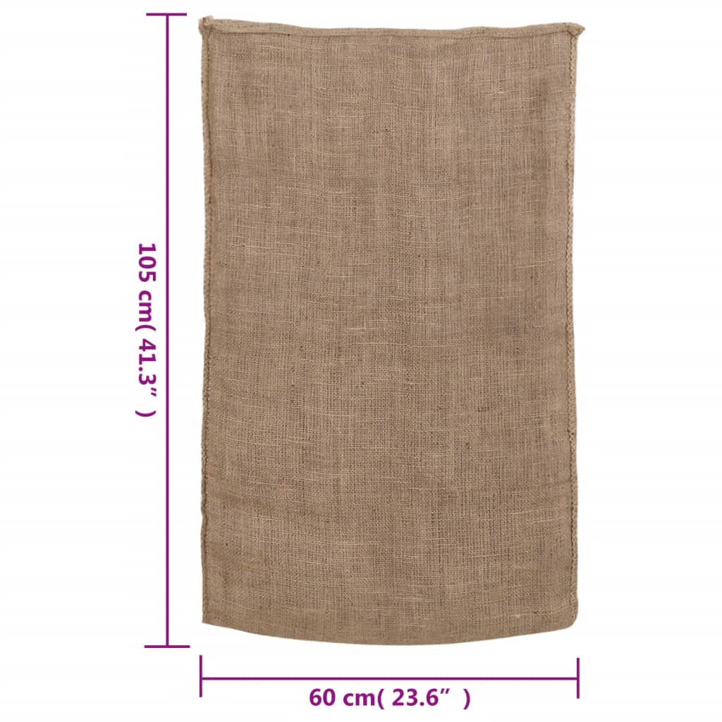 vidaXL Jutesäckar 30 st 60x105 cm 100% jute 220 gsm