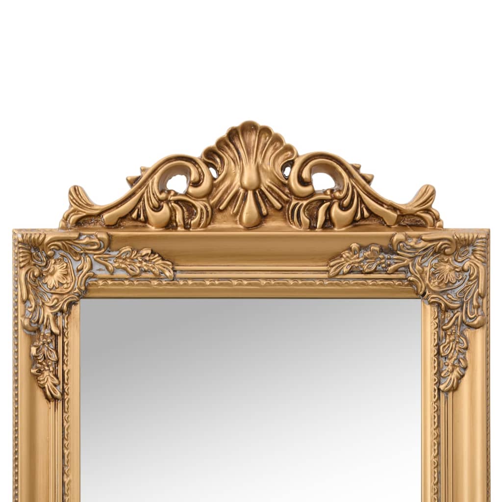 vidaXL Fristående spegel guld 45x180 cm