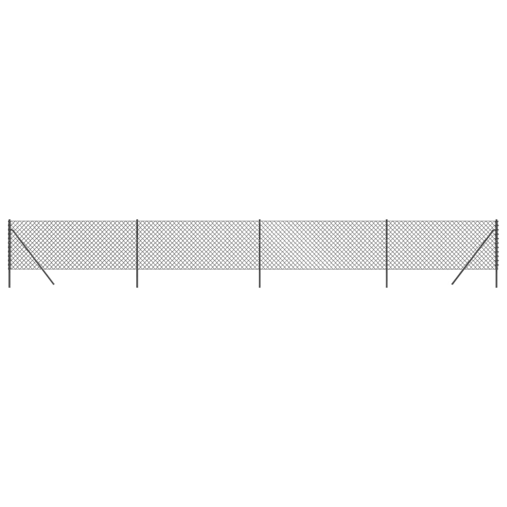 vidaXL Gunnebostängsel antracit 1,1x10 m