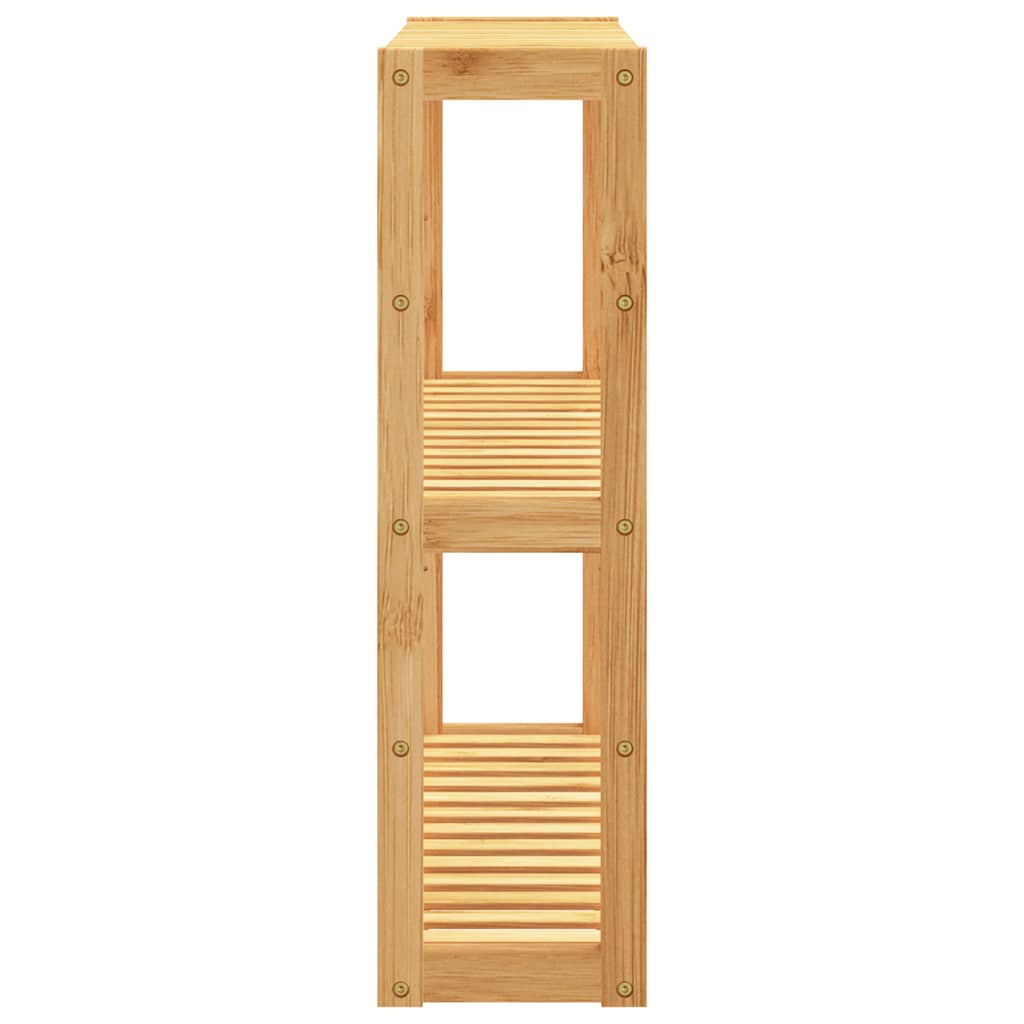 vidaXL Badrumshylla 3-hyllor väggmonterad 60x15x54 cm bambu