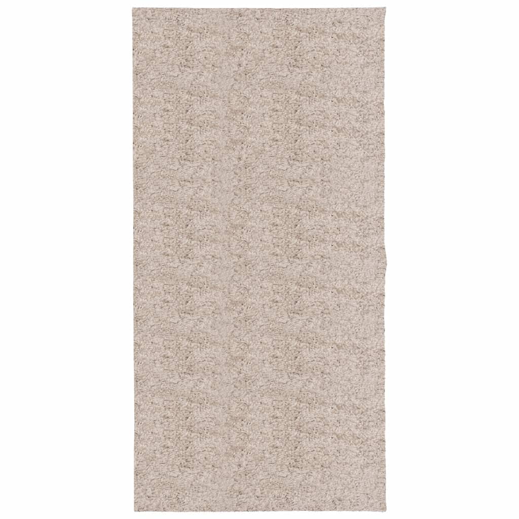 vidaXL Ryamatta PAMPLONA lång lugg modern beige 100x200 cm