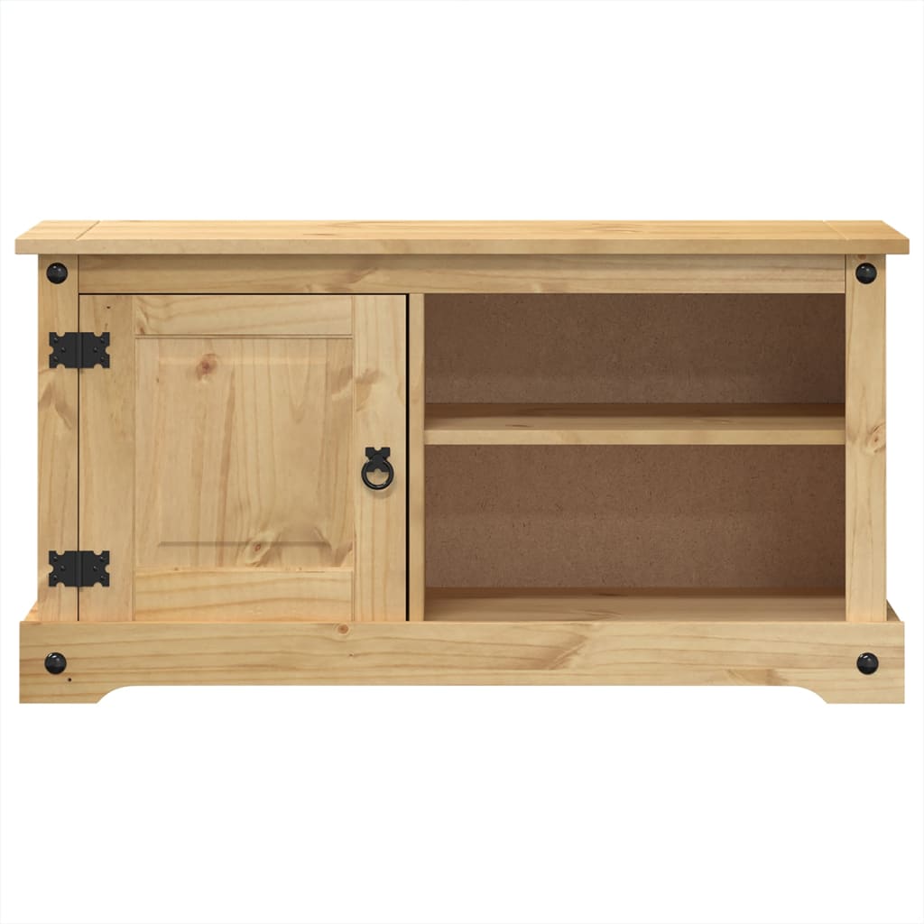 vidaXL Tv-bänk Corona 100x37x52 cm massiv furu