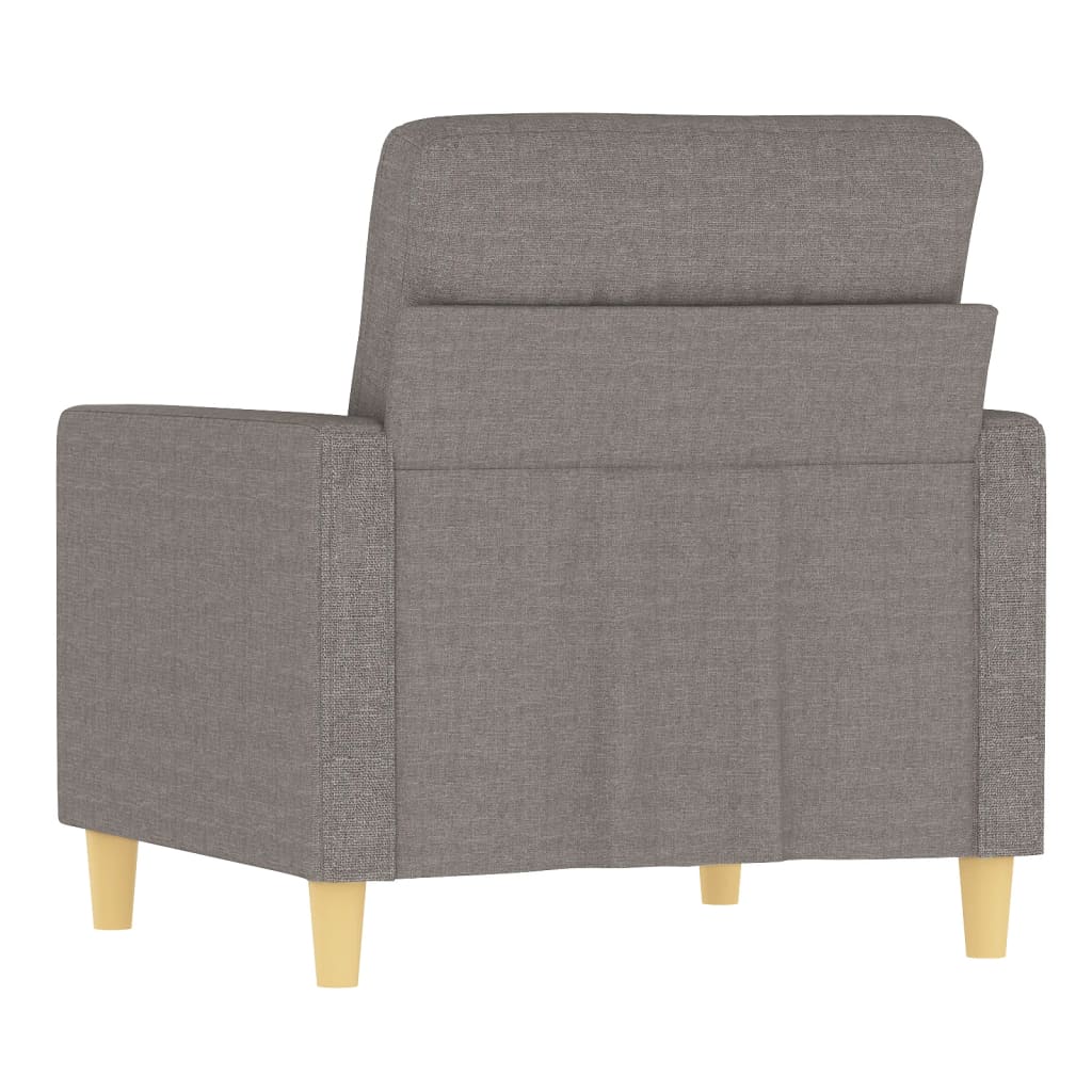 vidaXL Fåtölj taupe 60 cm tyg