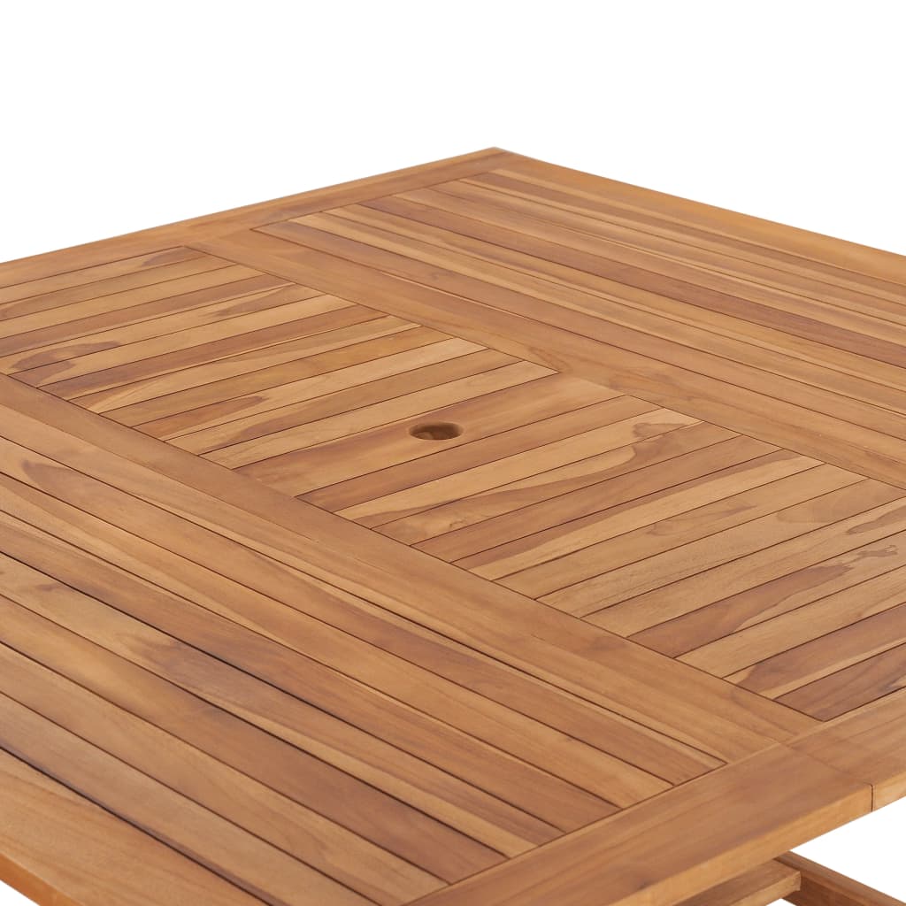 vidaXL Trädgårdsbord 150x150x76 cm massiv teak