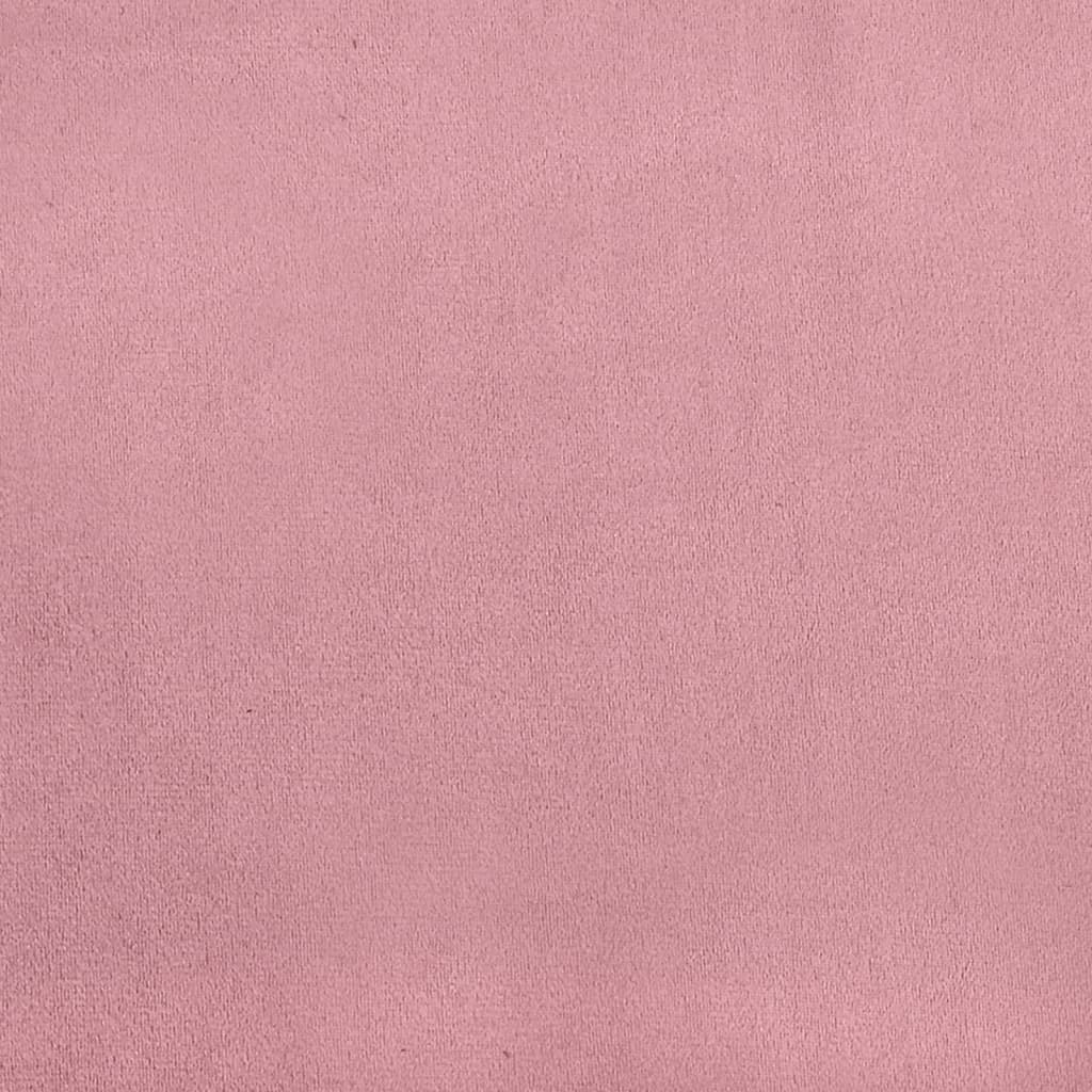 vidaXL Fotpall rosa 60x50x41 cm sammet