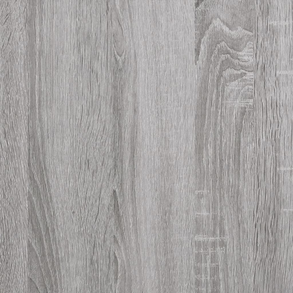 vidaXL Sängbord 2 st grå sonoma 40x40x50 cm konstruerat trä