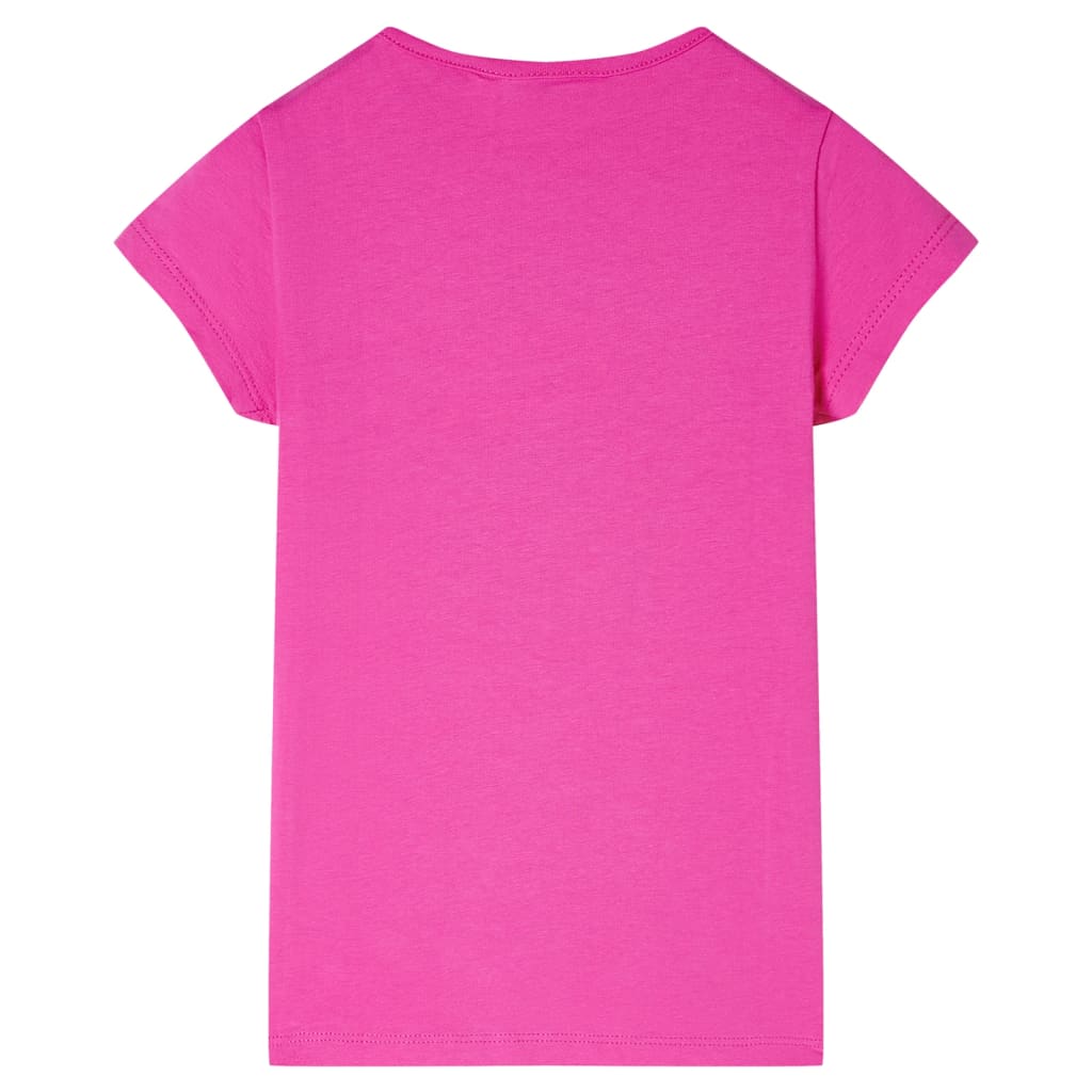 T-shirt för barn mörk rosa 92