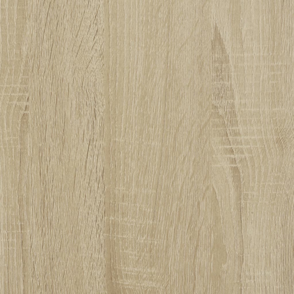 vidaXL Soffbord sonoma-ek 100x50x50 cm konstruerat trä och metall