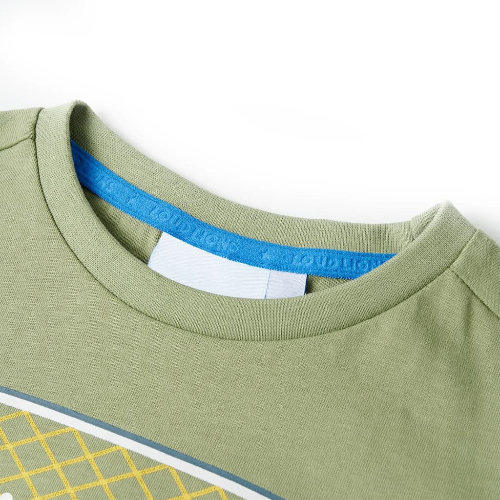 T-shirt för barn ljus khaki 104