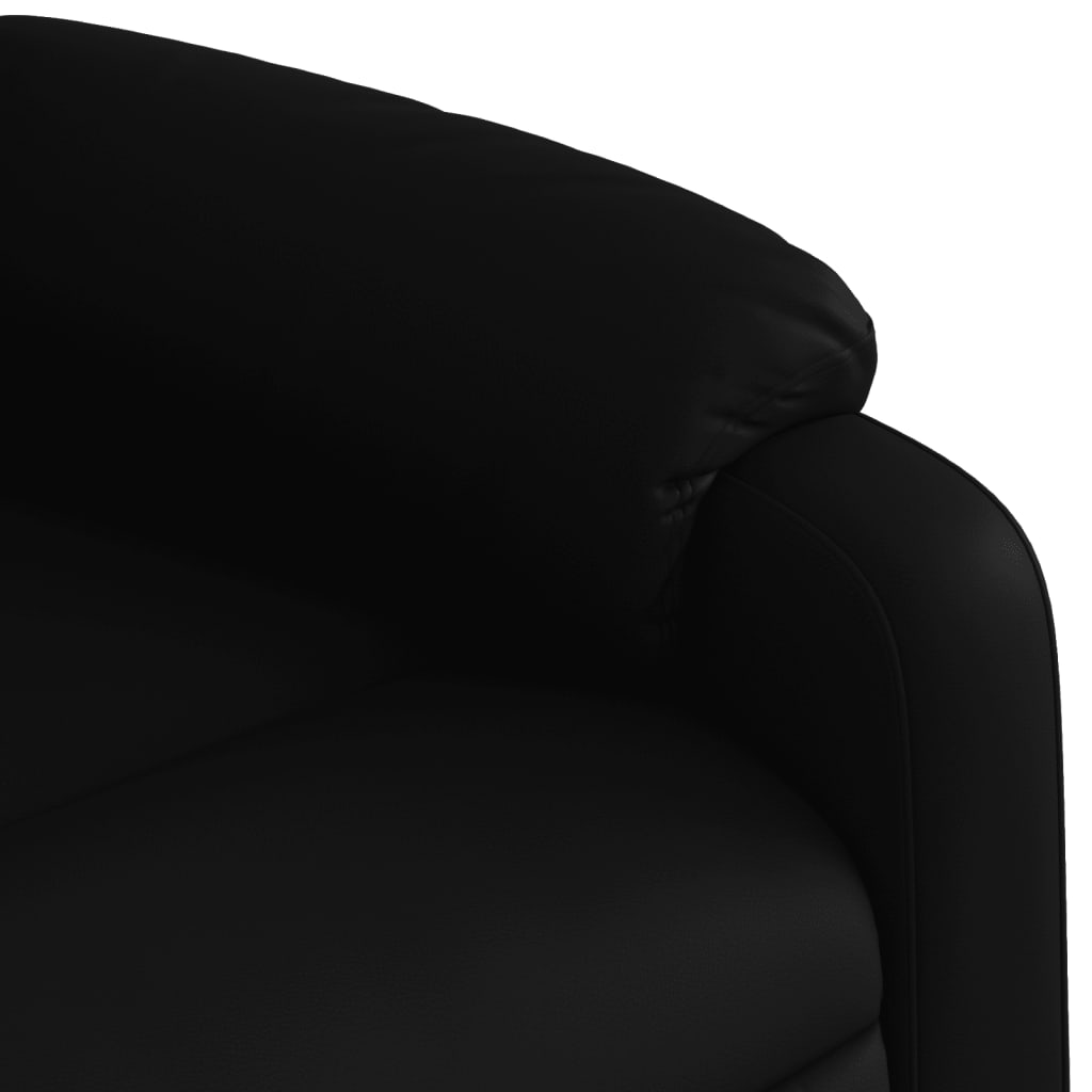 vidaXL Elektrisk reclinerfåtölj svart konstläder
