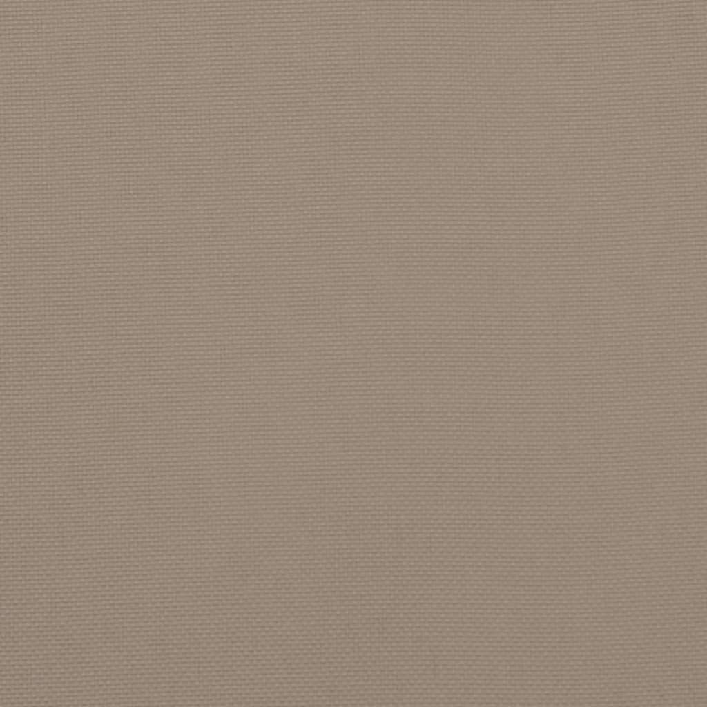 vidaXL Bänkdyna för trädgården taupe 150x50x7 cm oxfordtyg