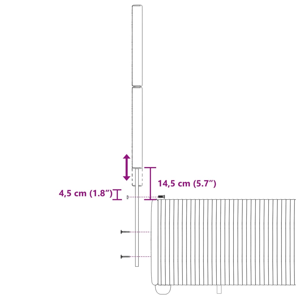 vidaXL Ramsäng med madrass ljusgrå 120x200 cm tyg