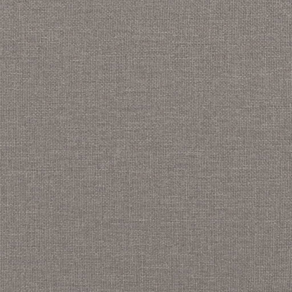 vidaXL Ramsäng med madrass taupe 80x200 cm tyg