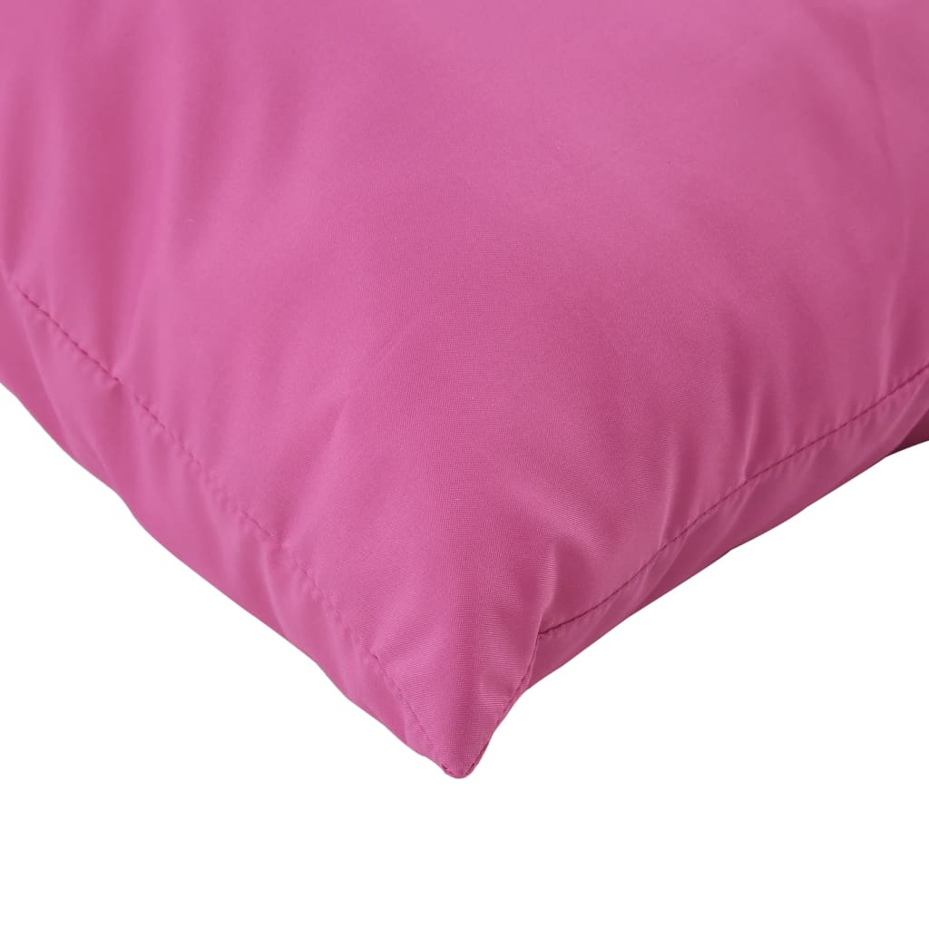 vidaXL Dynor till pallsoffa 2 st rosa Oxford-tyg