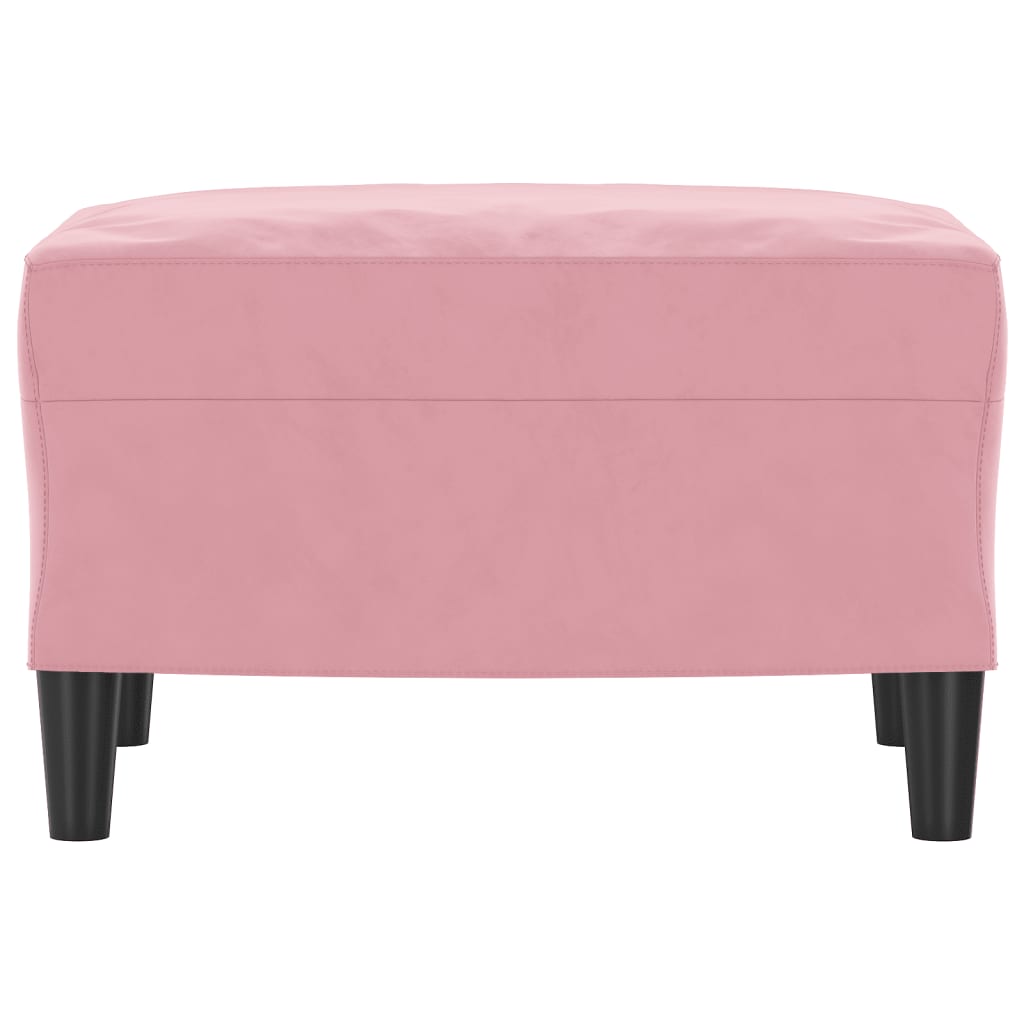 vidaXL Fotpall rosa 60x50x41 cm sammet