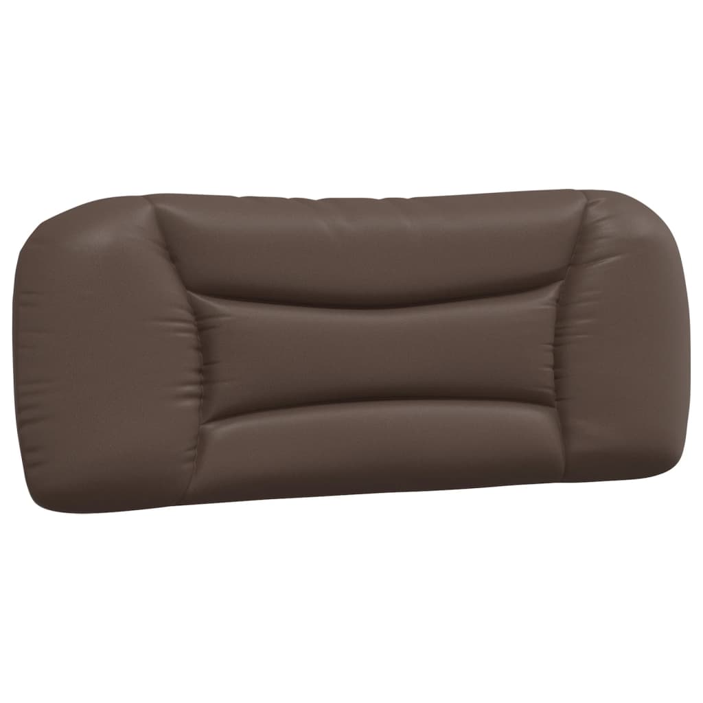 vidaXL Säng med madrass brun 100x200 cm konstläder