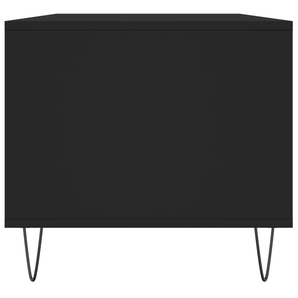 vidaXL Soffbord svart 90x49x45 cm konstruerat trä